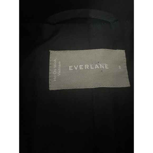 Everlane Blazer Womens Size 8 95% Wool Structured Classic Chic Black - Picture 4 of 5